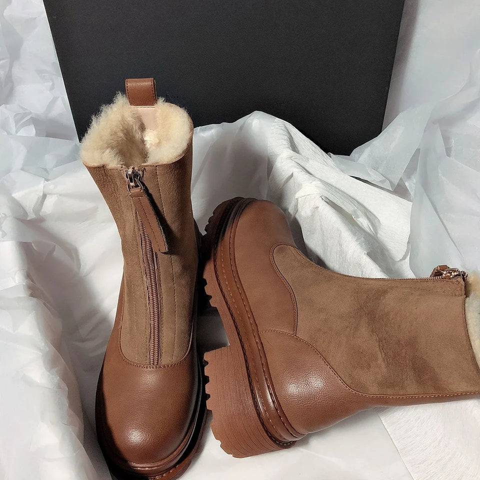 Reese Shearling Zip Boots