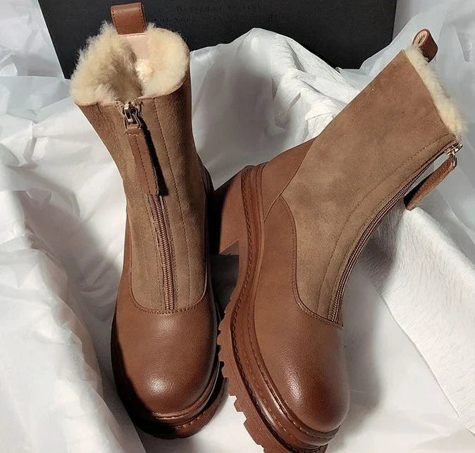 Reese Shearling Zip Boots