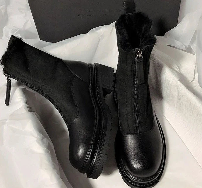 Reese Shearling Zip Boots