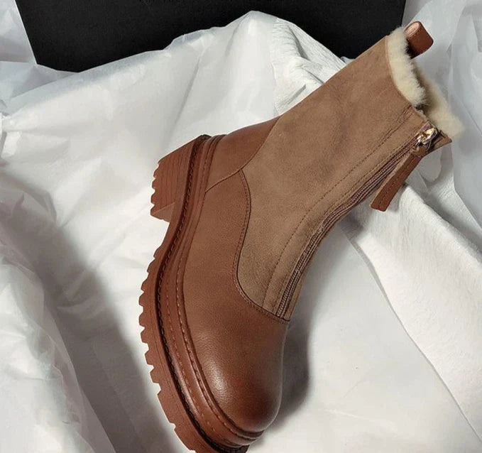 Reese Shearling Zip Boots