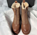 Reese Shearling Zip Boots