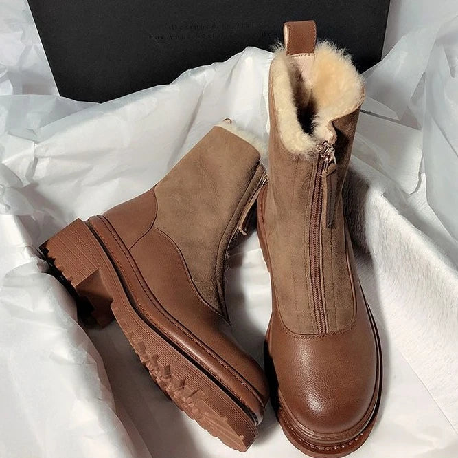 Reese Shearling Zip Boots