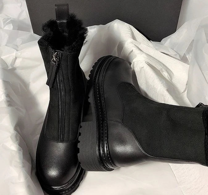 Reese Shearling Zip Boots