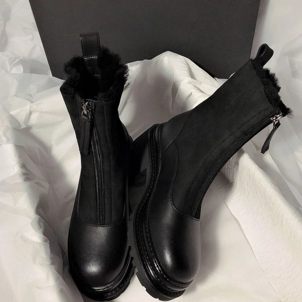 Reese Shearling Zip Boots