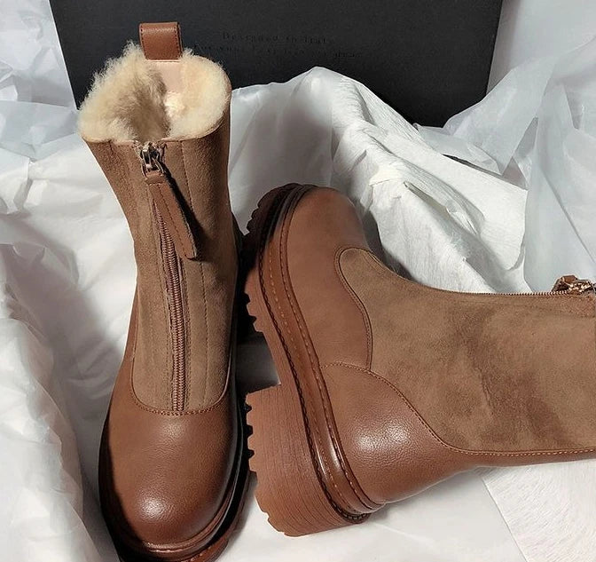 Reese Shearling Zip Boots