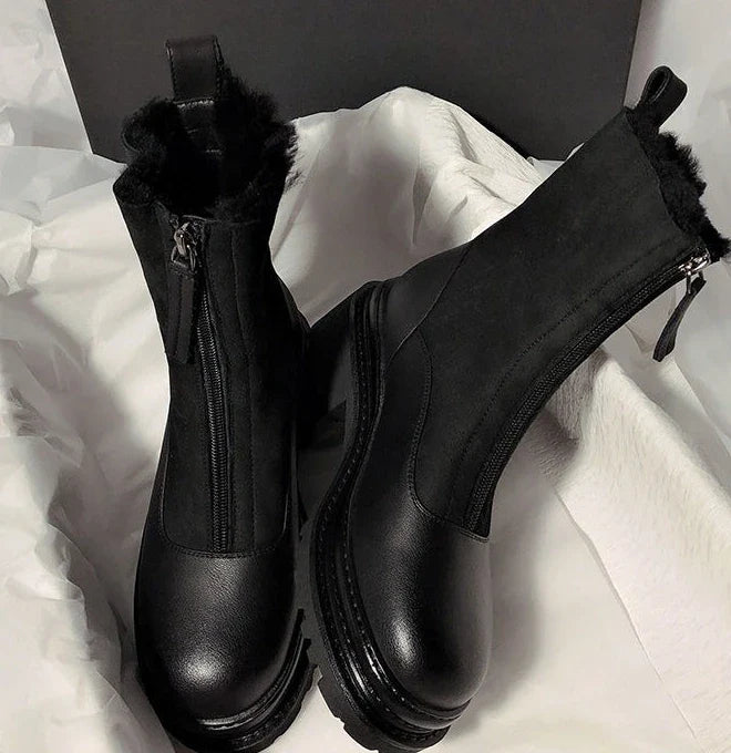 Reese Shearling Zip Boots